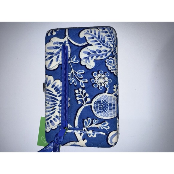 Vera Bradley Blue Lagoon Travel Clutch Passport  Wallet‎ NWT S - Picture 6 of 6